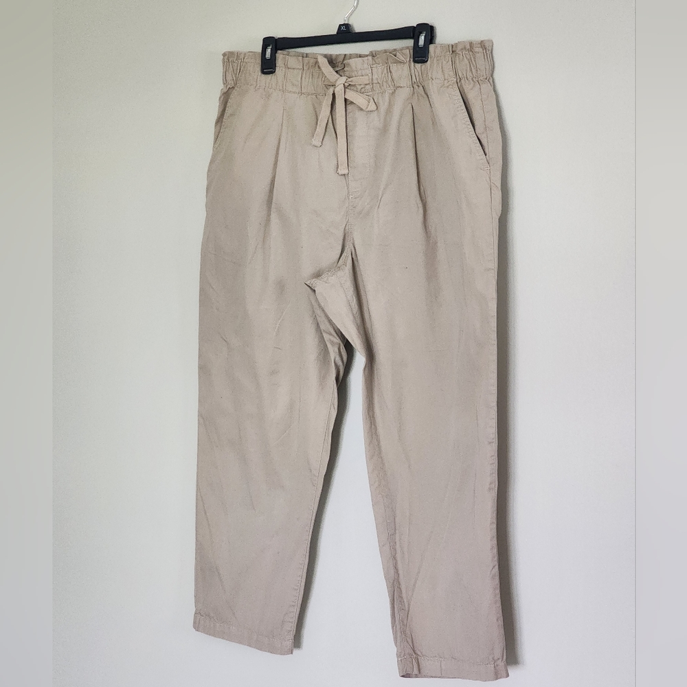 Paperbag waisted kakhi pants